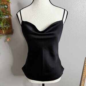 Abercrombie & Fitch Cowl Neck Tank Top Black